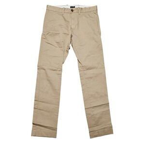J Crew Flex Slim Fit Chino Pants Tan Khaki Mens W29 L30